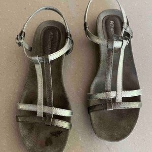 Etienne Aigner Silver Sandals